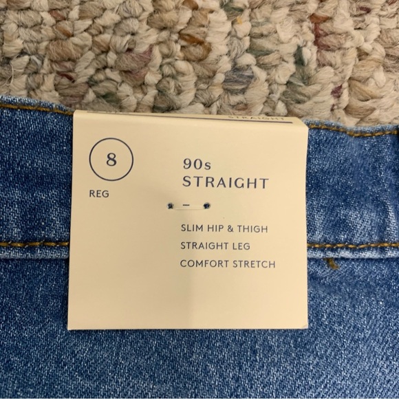 Universal Thread High Rise 90 Straight Jeans in Medium Wash - Size 8 Regular - Picture 7 of 7
